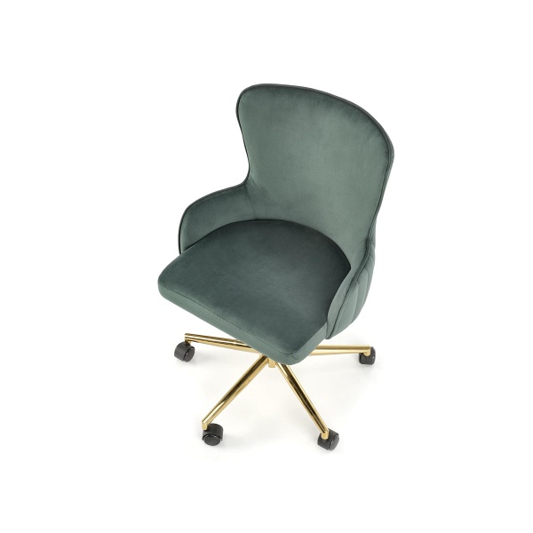 Fotel TIMOTEO gabinetowy ciemny zielony - Halmar