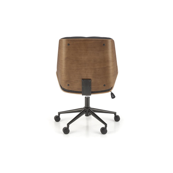 Fotel GAVIN gabinetowy orzechowy / czarny - Halmar