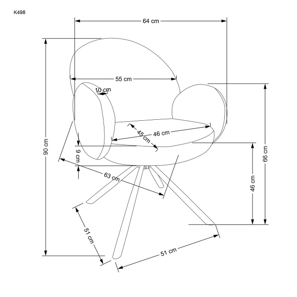 Krzesło K498 cappuccino - Halmar