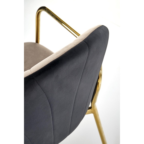 Krzesło K500 beżowy / czarny - Halmar