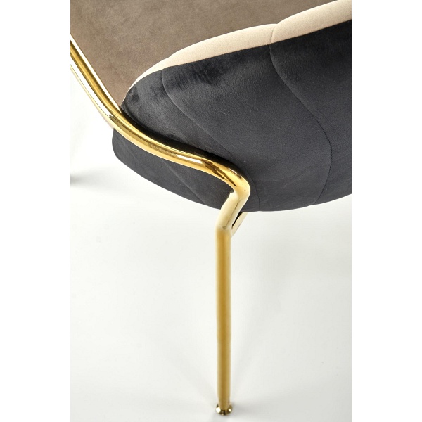 Krzesło K500 beżowy / czarny - Halmar