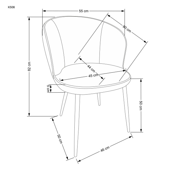 Krzesło K506 wielobarwny - Halmar