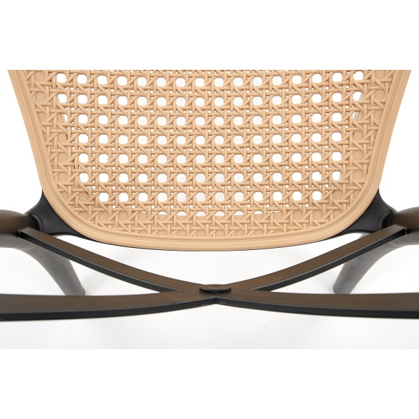 Krzesło K512 czarny / brązowy - Halmar