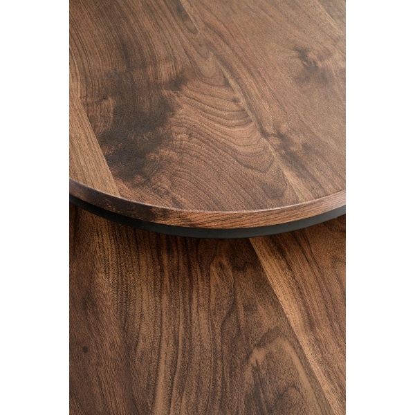 OREO zestaw dwóch ław orzechowy / czarny - Halmar