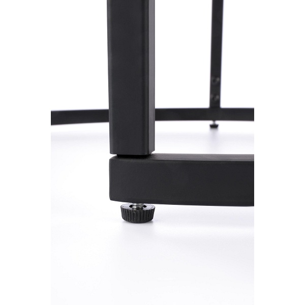 OREO zestaw dwóch ław orzechowy / czarny - Halmar