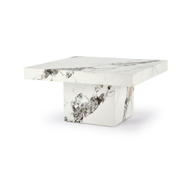 Ława MONOLIT biały marmur ) - Halmar