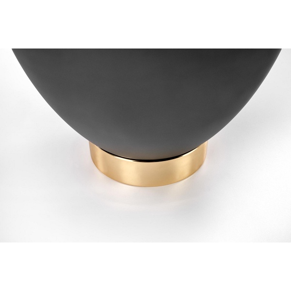 Ława CECILIA biały marmur / popielaty / złoty - Halmar