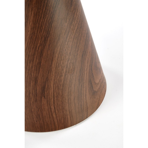 Ława GENESIS_S biały marmur / orzechowy / złoty - Halmar