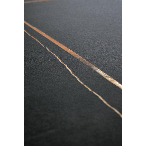 Ława SCALITA czarny marmur / czarny/ złoty - Halmar