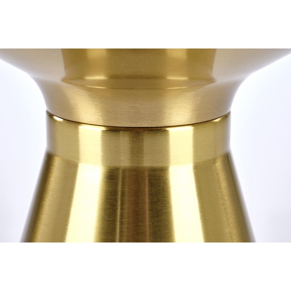 Ława TRIBECA czarny marmur / złoty - Halmar