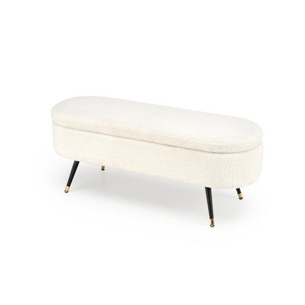 Ławka AVEIRO z funkcją pojemnika, kremowy - Halmar