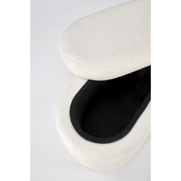 Ławka BLISS z funkcją pojemnika, kremowy - Halmar