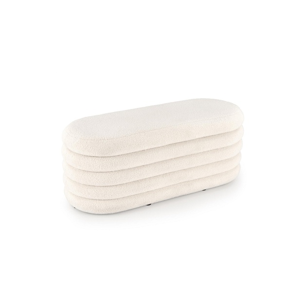 Ławka BLISS z funkcją pojemnika, kremowy - Halmar