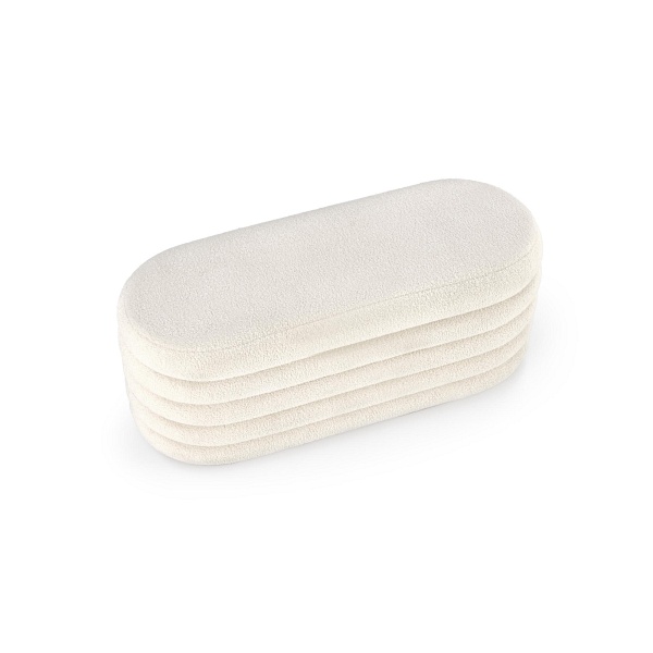 Ławka BLISS z funkcją pojemnika, kremowy - Halmar