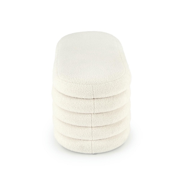 Ławka BLISS z funkcją pojemnika, kremowy - Halmar