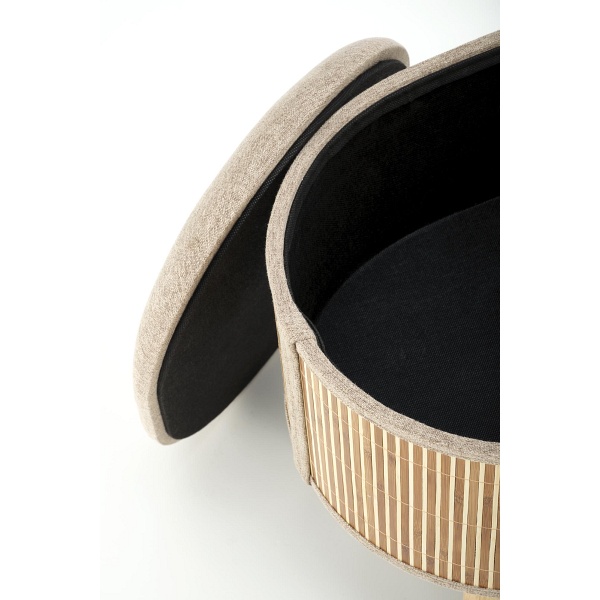 TICO zestaw 2 puf z funkcją pojemnika, beżowy - Halmar