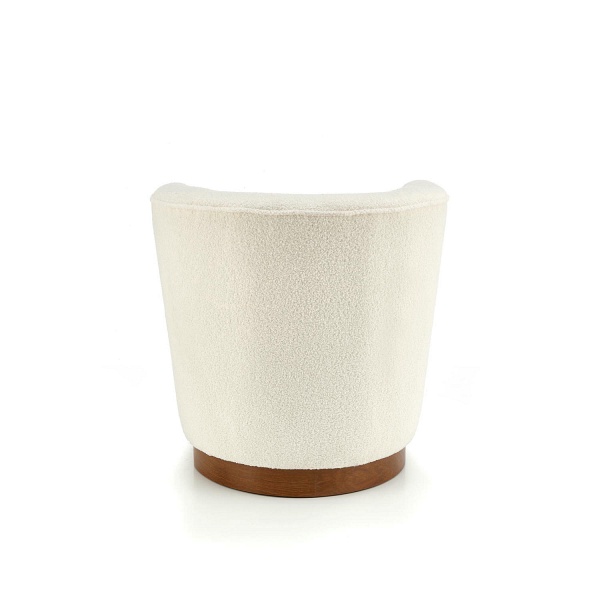 Fotel AMY wypoczynkowy, kremowy / orzechowy - Halmar