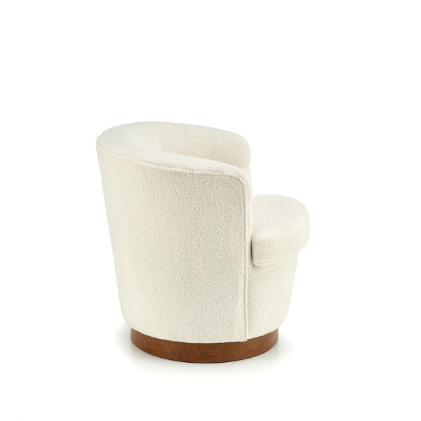 Fotel AMY wypoczynkowy, kremowy / orzechowy - Halmar