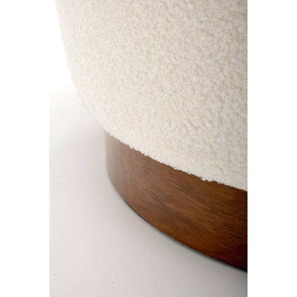 Fotel AMY wypoczynkowy, kremowy / orzechowy - Halmar