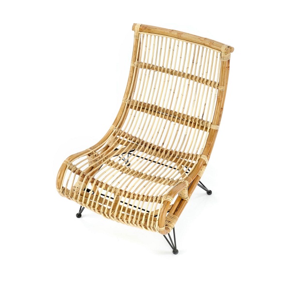 Fotel MELODY wypoczynkowy, rattan naturalny - Halmar