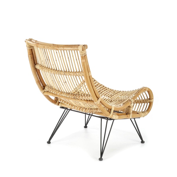 Fotel MELODY wypoczynkowy, rattan naturalny - Halmar