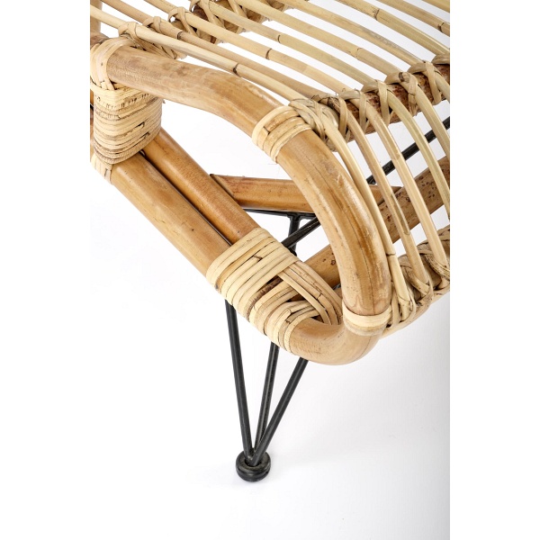 Fotel MELODY wypoczynkowy, rattan naturalny - Halmar