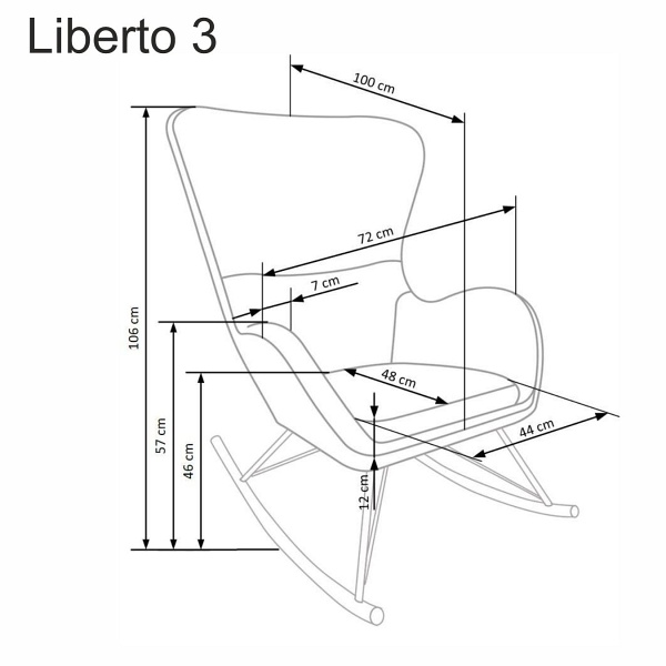 Fotel LIBERTO 3 wypoczynkowy biały - Halmar