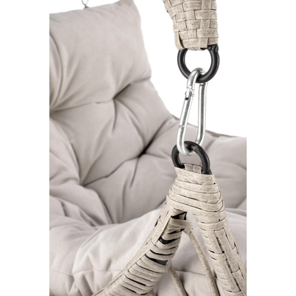 Fotel RASMUS ogrodowy, jasny popiel - Halmar