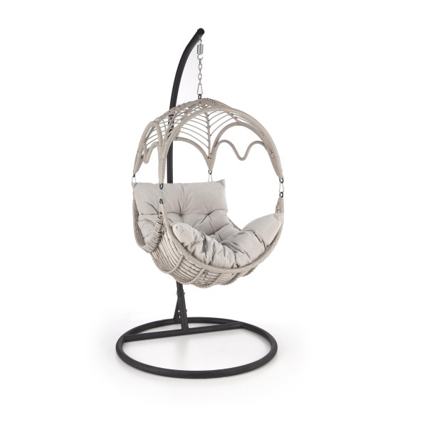 Fotel RASMUS ogrodowy, jasny popiel - Halmar