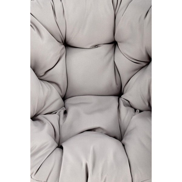 Fotel PINO ogrodowy, ciemny popiel / jasny popiel - Halmar