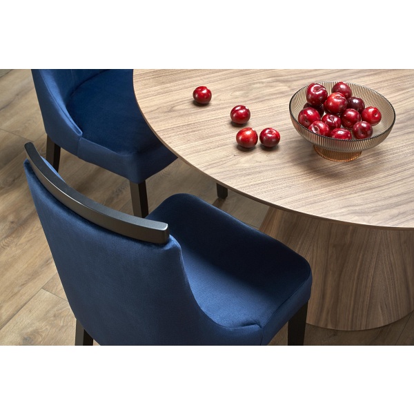 Stół HENDERSON okrągły, orzechowy - Halmar