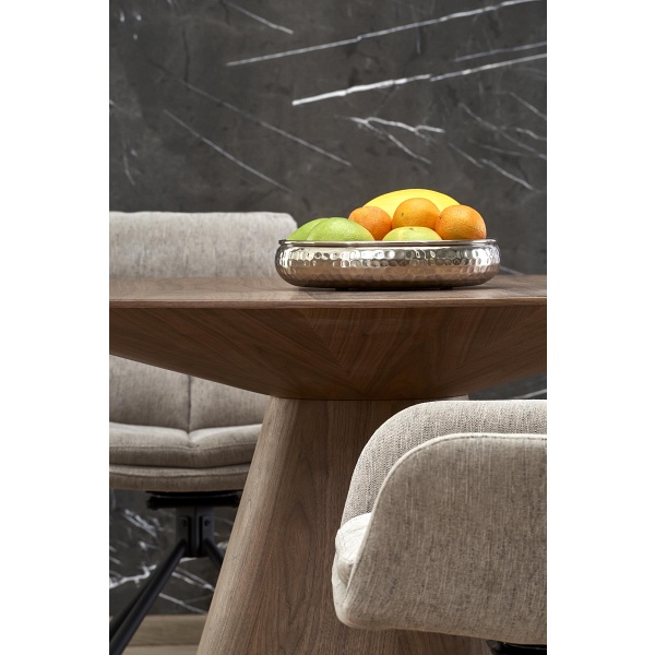 Stół HENDERSON okrągły, orzechowy - Halmar