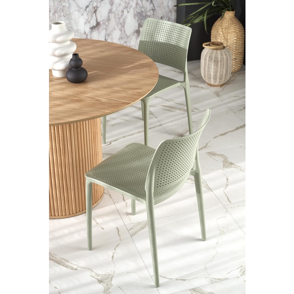 Stół LOPEZ okrągły, dąb naturalny - Halmar