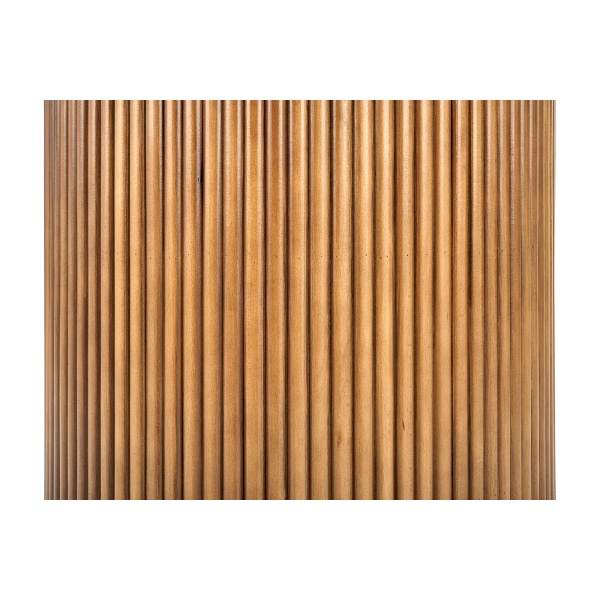 Stół BRUNO okrągły, biały marmur / orzechowy - Halmar