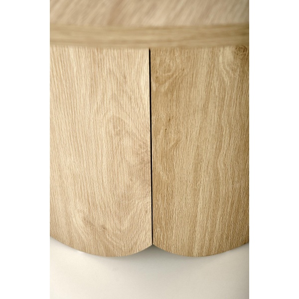 Stół HUGO okrągły, dąb naturalny - Halmar