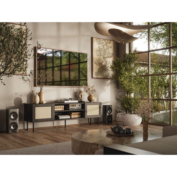 Rtv JUTA szafka czarny mat - Halmar