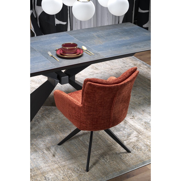 Stół LUCIANO rozkładany, blat: niebieski marmur - Halmar