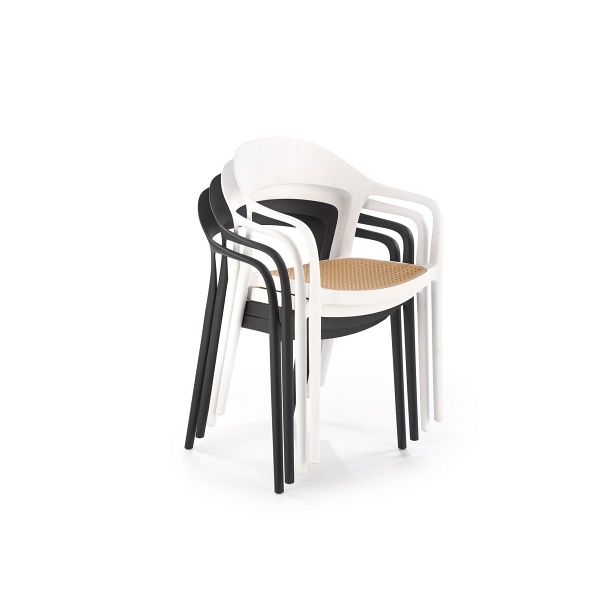 Krzesło K530 czarny / naturalny - Halmar