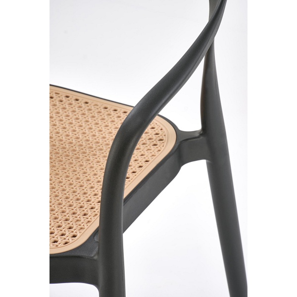 Krzesło K530 czarny / naturalny - Halmar