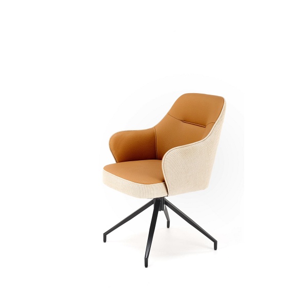 Krzesło K527 brązowy / beżowy - Halmar