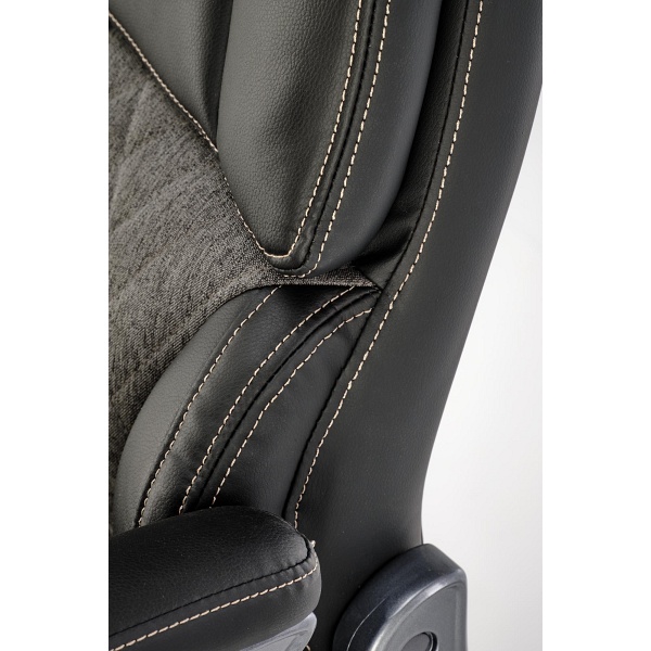 Fotel STEVEN gabinetowy czarny / popielaty - Halmar