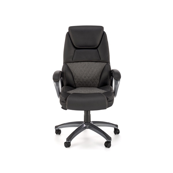 Fotel STEVEN gabinetowy czarny / popielaty - Halmar