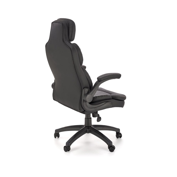 Fotel VALERIO gabinetowy czarny / popielaty - Halmar