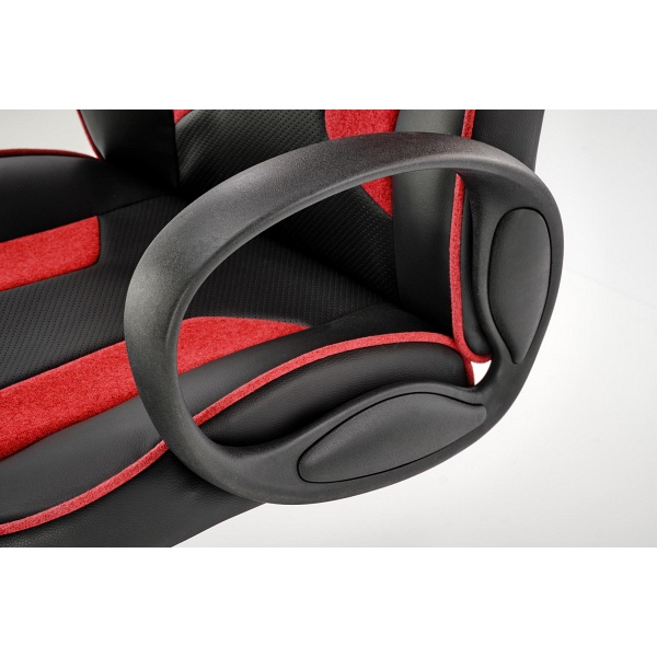 Fotel RAGNAR gabinetowy czarny / czerwony - Halmar