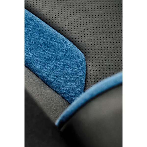 Fotel RAGNAR gabinetowy czarny / niebieski - Halmar