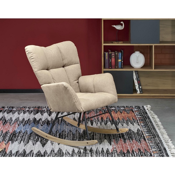 Fotel VASCO bujany beżowy - Halmar