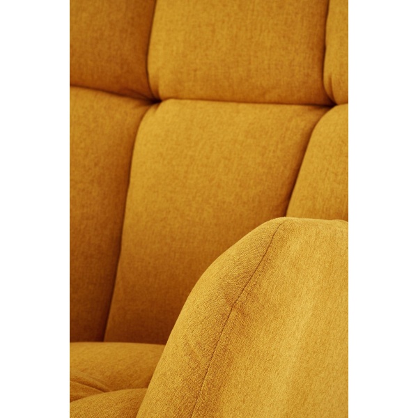 Fotel VASCO bujany musztardowy - Halmar