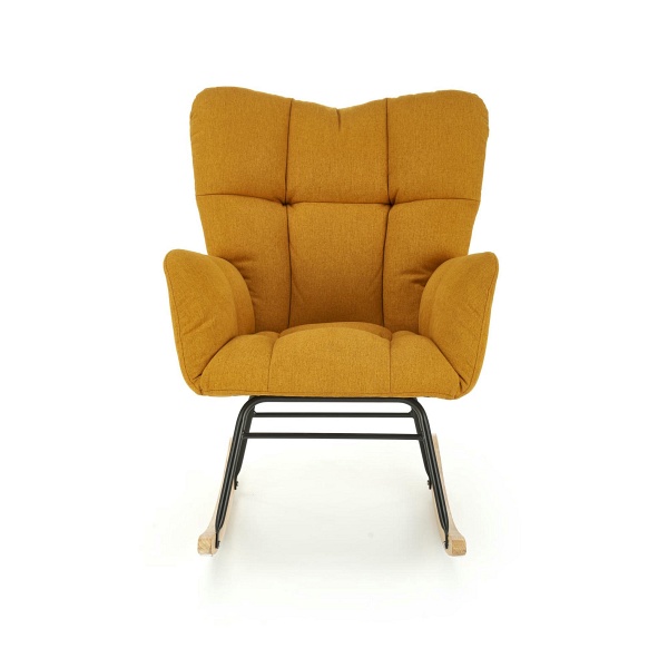 Fotel VASCO bujany musztardowy - Halmar