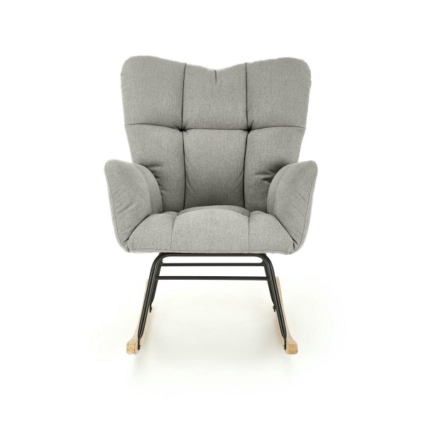 Fotel VASCO bujany popielaty - Halmar