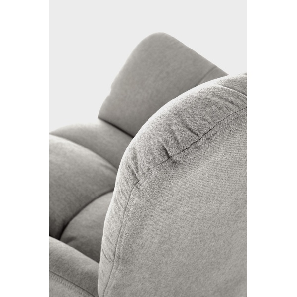 Fotel VASCO bujany popielaty - Halmar